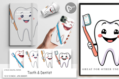 Digital Paper Dentist Tooth Product Image 1