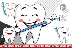 Dentist Tooth Clipart Product Image 1