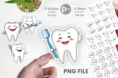 Dentist Tooth Sticker Product Image 1