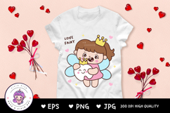 Tooth fairy cute sublimation art. Kawaii Clipart fairytale Product Image 4