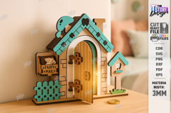 Tooth Fairy Door Laser Cut |Children&#039;s Room Decor| Mini Door Product Image 1