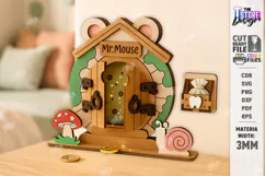 Tooth Fairy Door Laser Cut |Children's Room Decor| Mini Door Product Image 1