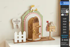Tooth Fairy Door Laser Cut | Kids Bedroom Decor | Fantasy Product Image 1