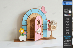 Tooth Fairy Door Laser Cut | Kids Bedroom Decor | Fantasy Product Image 1