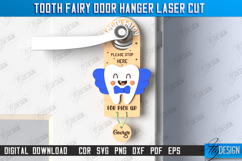 Tooth Fairy Door Hanger Laser Cut|Children&#039;s Room |Door Sign Product Image 1