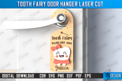 Tooth Fairy Door Hanger Laser Cut|Children&#039;s Room |Door Sign Product Image 1