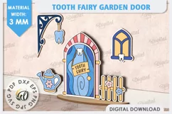 Tooth Fairy Door Laser Cut. Kids Room Decoration SVG Product Image 1