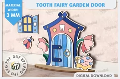 Tooth Fairy Door Laser Cut. Kids Room Decoration SVG Product Image 1