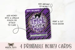Halloween Money Cards - 4 Printable Halloween Cash Cards Product Image 2