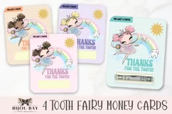 Tooth Fairy Money Card Holders - 4 PNG Files Product Image 1