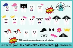 Tooth Fairy SVG, Tooth Fairy Accessories, Cartoon Teeth Product Image 1