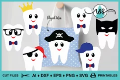 Tooth Fairy SVG, Tooth Fairy Accessories, Cartoon Teeth Product Image 3