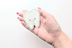 Cartoon Tooth Pocket ITH Applique Embroidery