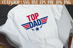 Fathers Day Shirt SVG - Best Dad SVG | Top Dad SVG Product Image 1