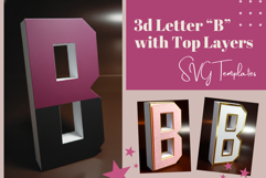 Letter a - 3D SVG File with Top Layers Product Image 1