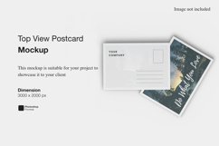 Top View Postcard Mockup Product Image 1