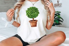 Watercolor Topiary in Pot Clipart Bundle Product Image 2