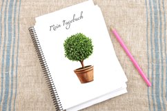 Watercolor Topiary in Pot Clipart Bundle Product Image 4