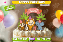 Custom Kids Cake Topper Laser Cut Bundle,Birthday Cake Decor Product Image 4