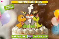 Custom Kids Cake Topper Laser Cut Bundle,Birthday Cake Decor Product Image 5