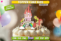 Custom Kids Cake Topper Laser Cut Bundle,Birthday Cake Decor Product Image 7