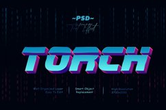 Tech Style 3D PSD Editable Text Effect Product Image 1