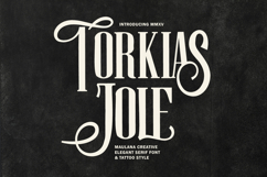 Torkias Jole Elegant Serif Font Tattoo Style Product Image 1