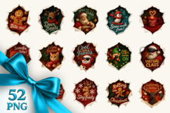 Torn Fabric Tear Christmas clipart sublimation bundle png Product Image 1