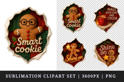 Torn Fabric Tear Christmas clipart sublimation design png Product Image 1