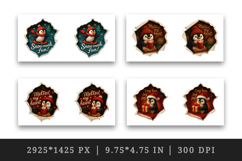 Torn Fabric Tear Christmas mug wrap printable sublimation Product Image 2