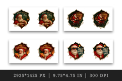 Torn Fabric Tear Christmas mug wrap printable sublimation Product Image 2