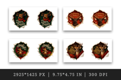 Torn Fabric Tear Christmas mug wrap printable sublimation Product Image 2