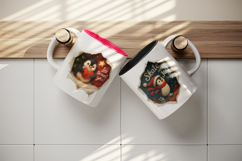 Torn Fabric Tear Christmas mug wrap printable sublimation Product Image 3