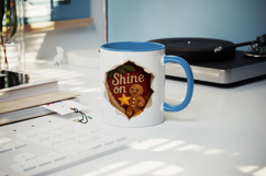 Torn Fabric Tear Christmas mug wrap printable sublimation Product Image 5