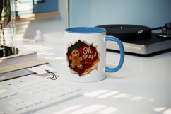 Torn Fabric Tear Christmas mug wrap printable sublimation Product Image 5