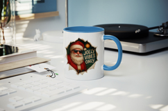 Torn Fabric Tear Christmas mug wrap printable sublimation Product Image 5