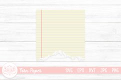 Torn Paper Clipart Illustration | Ripped Note Paper Sticker Product Image 1