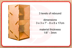 Laser cut SVG design Dice tower template Digital download Product Image 2