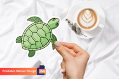 Tortoise Sticker, Animal Sticker, Tortoise Art, Turtle Art Product Image 1