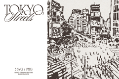 Tokyo Streets Crossing Sketches Product Image 1