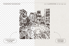 Tokyo Streets Crossing Sketches Product Image 2