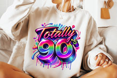 Totally 90&#039;s Png Sublimation, Retro Png, Love 90&#039;s Png, Neon Product Image 3