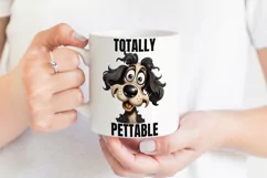 Funny Dog Sublimation | Totally Pettable Dog Shirt Print Product Image 2
