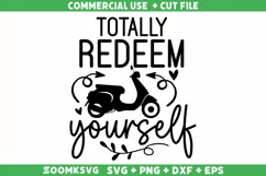 Totally redeem yourself SVG | Scooter SVG | Vespa SVG Product Image 1