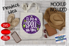 I Put a Spell On You Purple Glitter Leopard Halloween Product Image 5