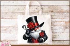 Top hat Christmas Gnome png, Christmas Santa gnome png Product Image 5