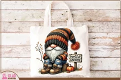 Happy Fall Gnomie png, Autumn pumpkin gnome sublimation png Product Image 3