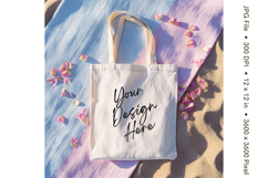 Canvas Tote Bag Mockup Shopping Bag White Natural Blank_108 Product Image 1