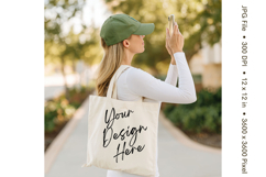 Canvas Tote Bag Mockup Shopping Bag White Natural Blank_112 Product Image 1