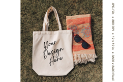 Canvas Tote Bag Mockup Shopping Bag White Natural Blank_115 Product Image 1
